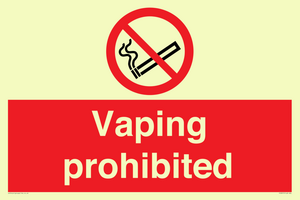 PS5815: Vaping prohibited