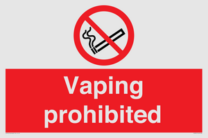 PS5815: Vaping prohibited