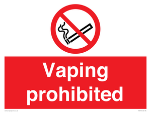 PS5815: Vaping prohibited