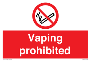 PS5815: Vaping prohibited