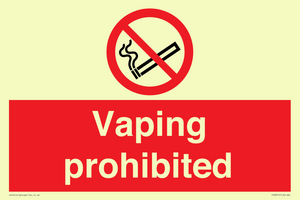 PS5815: Vaping prohibited