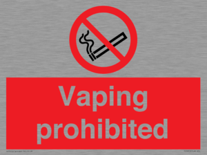 PS5815: Vaping prohibited