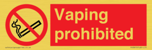 PS5815: Vaping prohibited