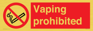 PS5815: Vaping prohibited