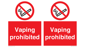 PS5815: Vaping prohibited