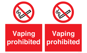 PS5815: Vaping prohibited