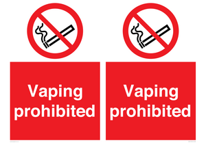 PS5815: Vaping prohibited