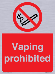 PS5815: Vaping prohibited