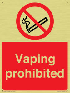 PS5815: Vaping prohibited