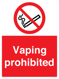 PS5815: Vaping prohibited
