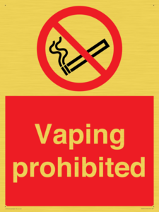 PS5815: Vaping prohibited