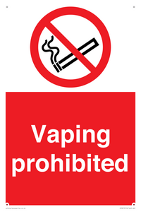 PS5815: Vaping prohibited