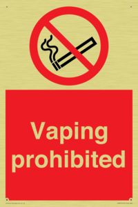 PS5815: Vaping prohibited