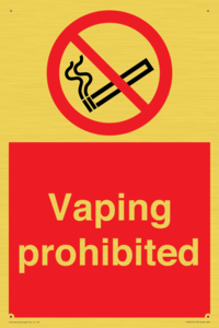 PS5815: Vaping prohibited