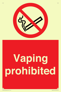 PS5815: Vaping prohibited