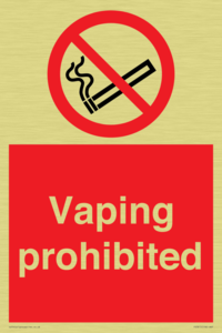 PS5815: Vaping prohibited