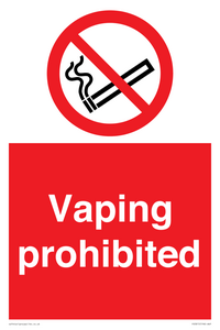 PS5815: Vaping prohibited
