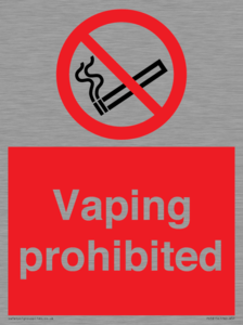 PS5815: Vaping prohibited