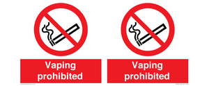 PS5815: Vaping prohibited