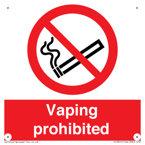 PS5815: Vaping prohibited