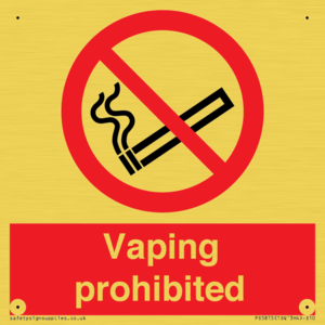 PS5815: Vaping prohibited