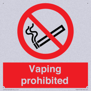 PS5815: Vaping prohibited
