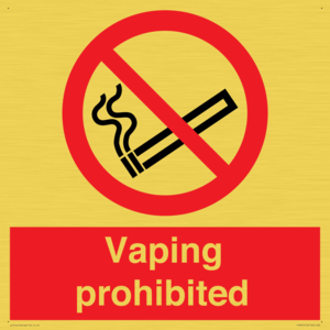 PS5815: Vaping prohibited