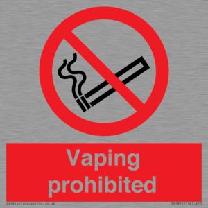 PS5815: Vaping prohibited