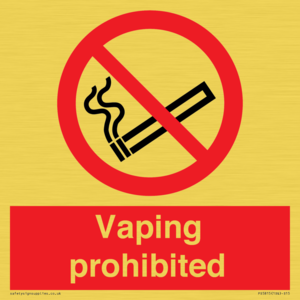 PS5815: Vaping prohibited