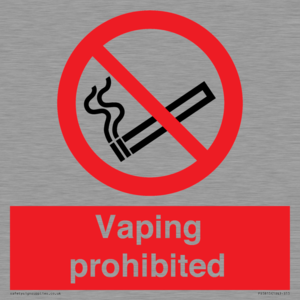 PS5815: Vaping prohibited
