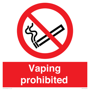 PS5815: Vaping prohibited