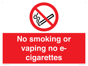 PS5816: No smoking or vaping