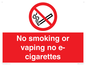 PS5816: No smoking or vaping