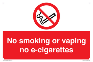 PS5816: No smoking or vaping