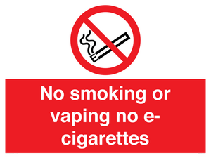 PS5816: No smoking or vaping