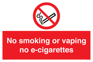 PS5816: No smoking or vaping