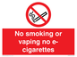PS5816: No smoking or vaping