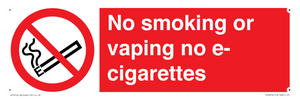 PS5816: No smoking or vaping
