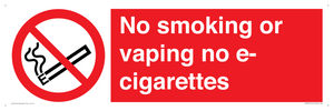PS5816: No smoking or vaping
