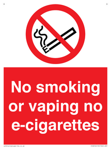 PS5816: No smoking or vaping