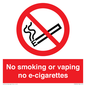 PS5816: No smoking or vaping