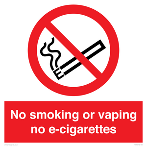 PS5816: No smoking or vaping