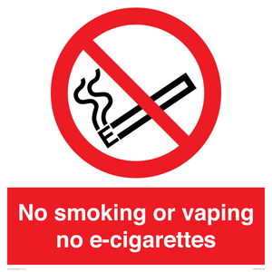 PS5816: No smoking or vaping