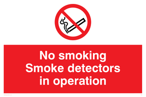 PS7: no smoking smoke detectors