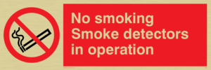 PS7: no smoking smoke detectors