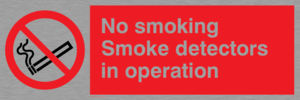 PS7: no smoking smoke detectors