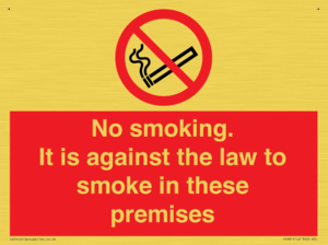 PS981: no smoking against the law