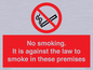 PS981: no smoking against the law