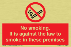 PS981: no smoking against the law