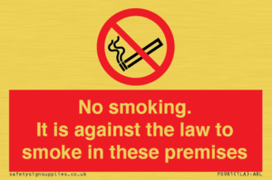 PS981: no smoking against the law